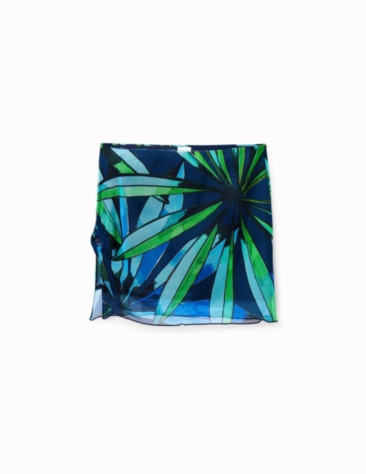 Femme Desigual Maillots De Bain Et Beachwear | Mini-Jupe Tropicale Tulle