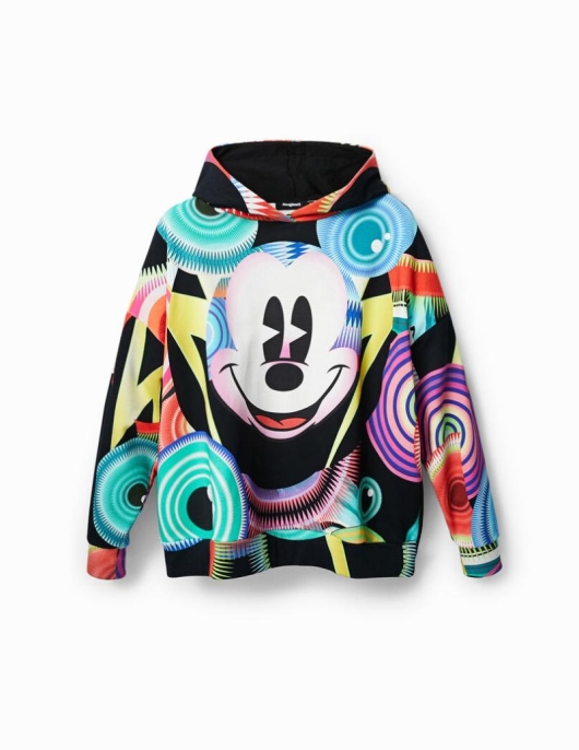 Femme Desigual Pulls | Sweat-Shirt Oversize Mickey Mouse M. Christian Lacroix