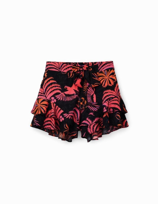 Femme Desigual Maillots De Bain Et Beachwear | Short Volants Tropical