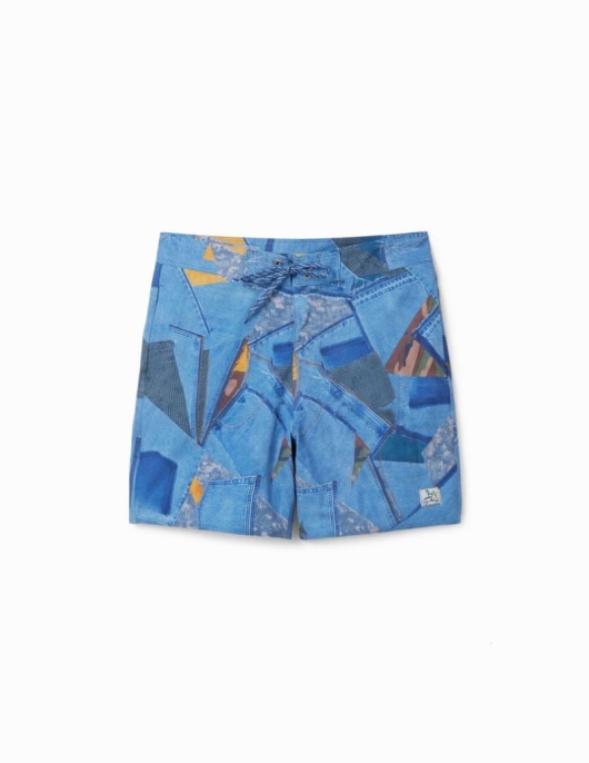 Homme Desigual Jeans Et Pantalons | Maillot De Bain Cout Patchwork