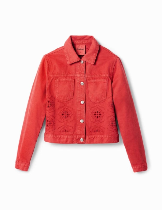 Femme Desigual Vestes | Veste Jean Ajouree