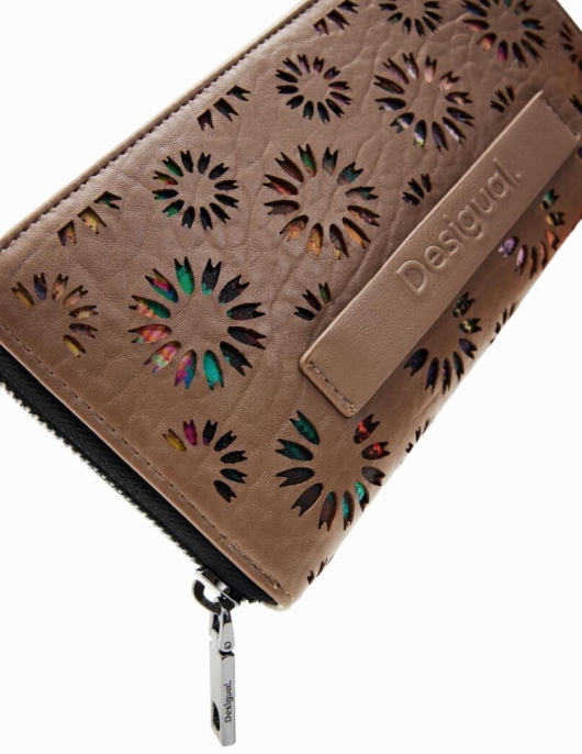 Femme Desigual Portefeuilles | Grand Portefeuille Estampe