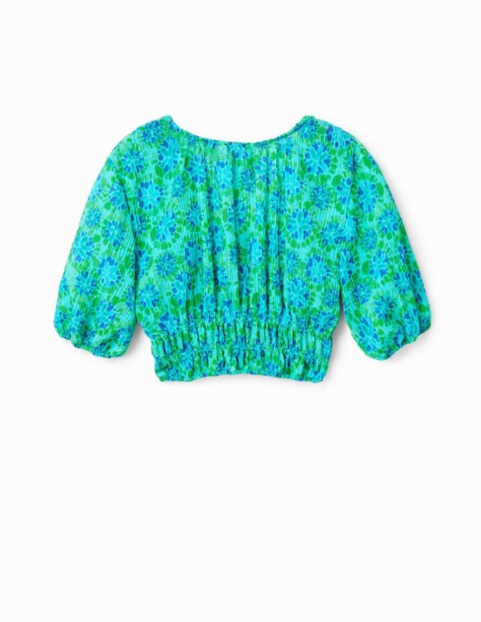 Femme Desigual Chemises Et Blouses | Blouse Courte Froncee Tie And Dye